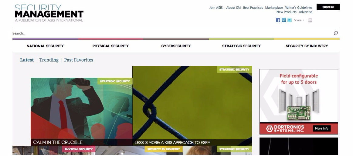 ASIS - KISS ESRM Screen Grab Sept_2017